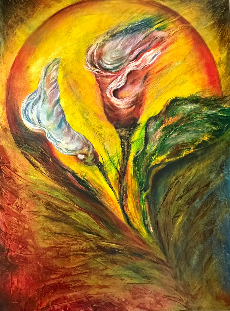Three — oil on canvas, 90 × 120 cm, by marmar